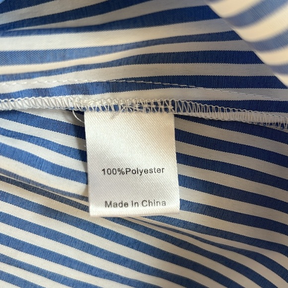 Tuckernuck Women's Striped Royal Shirt Dress Size Medium - Picture 8 of 13